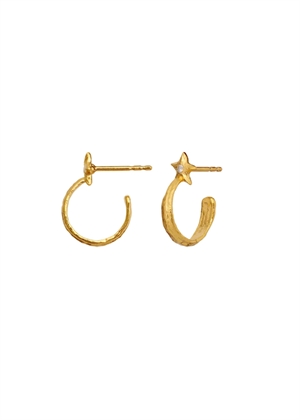 Winona petite earrings Forgyldt Maanesten